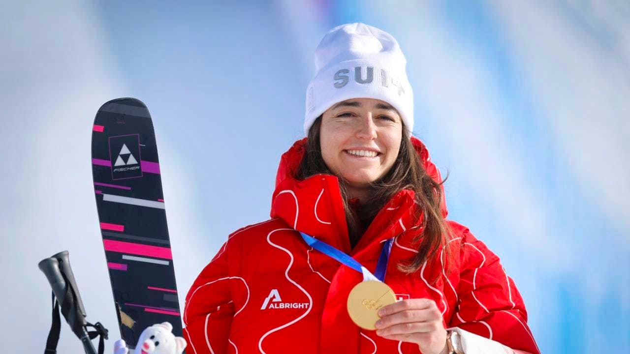 Ski Freestyle. Mathilde Gremaud ist nach ihrer Goldmedaille überglücklich