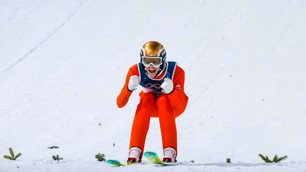 Ski jumping. Deschwanden in 4th place at half-time