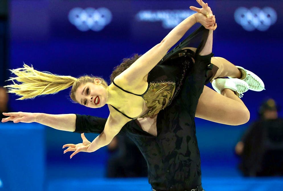 The best pictures of the 2026 Olympic Games in Milano Cortina. Sofia Val and Asaf Kazimov during the ice dance.