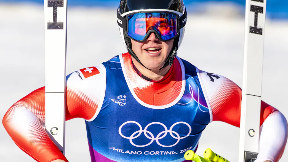 Franjo von Allmen a terminé au pied du podium lors de la descente du combiné.