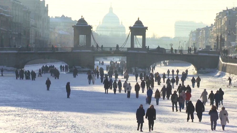 Saint Petersburg. This is where life takes place on the frozen canals