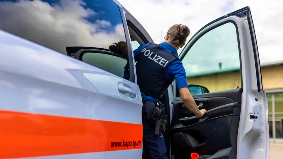 The Thurgau cantonal police arrested the accused at the scene of the crime. (symbolic image)