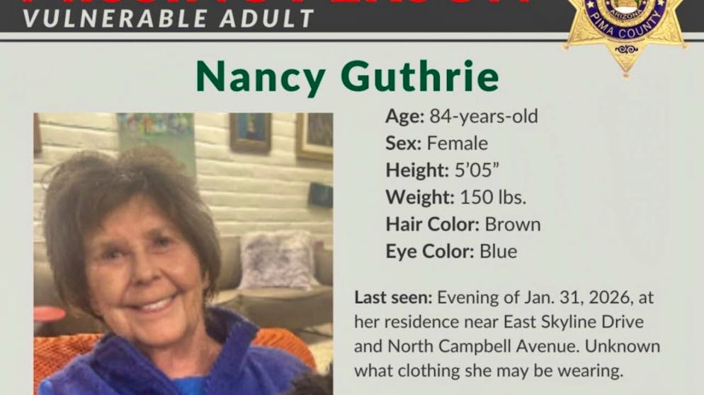 USA. L'FBI diffonde le foto di un sospettato nel caso della scomparsa Nancy Guthrie