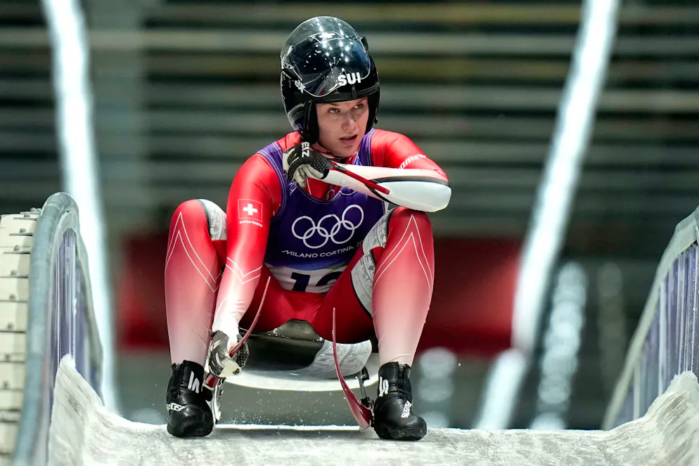La rossocrociata Natalie Maag è arrivata nona nella prova di slittino singolo.