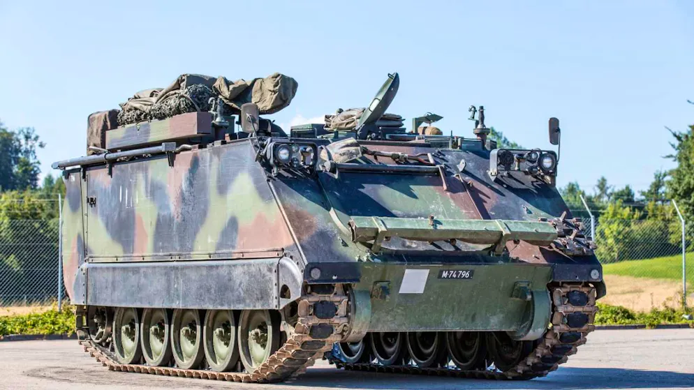La flotte de M113 est en partie composée de véhicules de plus de 50 ans. Leur remplacement est prévu dans le cadre de différents programmes d'armement (archives).
