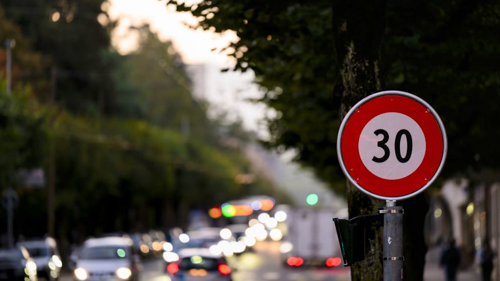Caution in the Basel region. Voting poster causes emergency braking on 80 km/h road