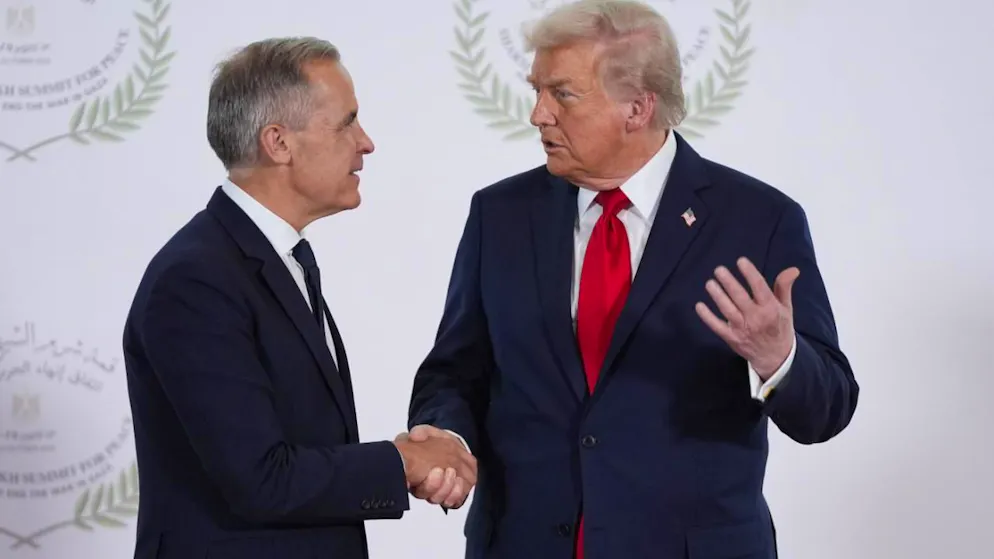 Il presidente Usa Donald Trump e il premier canadese Mark Carney d