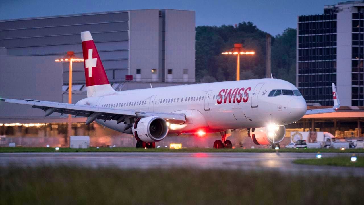 Air traffic. Swiss deploys larger aircraft in some cases due to Lufthansa strike