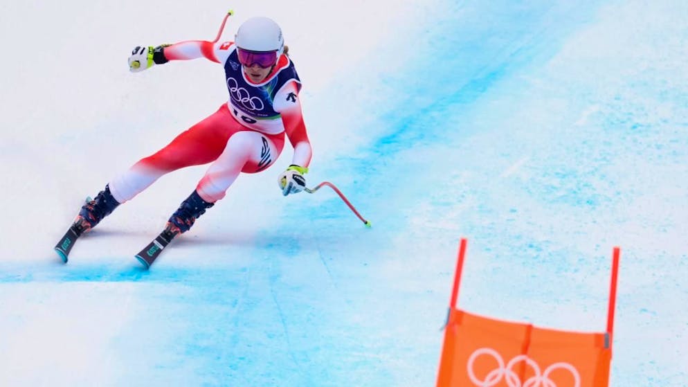 Alpine skiing. Jasmine Flury misses out on the Super-G