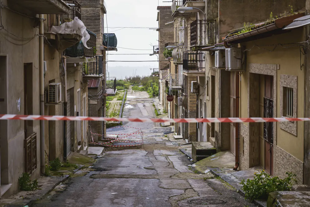 L'area dove è vietato entrare.