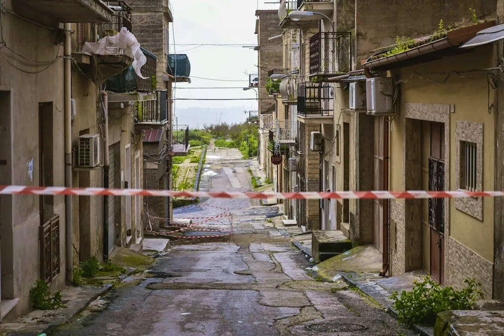 La zone où il est interdit de pénétrer.
