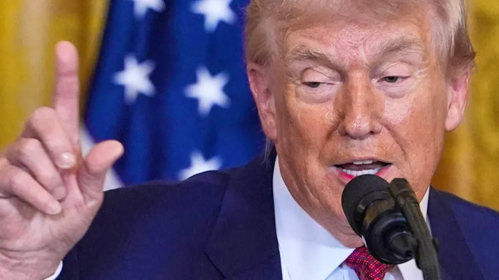 US President Donald Trump speaks during an event on coal power in the East Room of the White House. Photo: Evan Vucci/AP/dpa