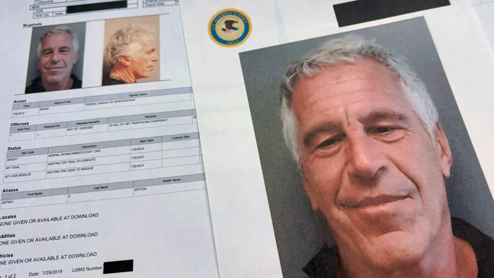Vom US-Justizministerium veröffentlichten Dokumenten zum Fall des verstorbenen Sexualstraftäters Jeffrey Epstein.