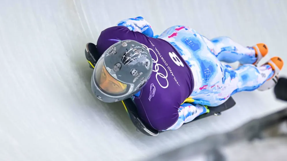 Im umstrittenen Helm durfte der Ukrainer Wladislaw Heraskewitsch bloss die Trainingsläufe bestreiten. Weil er sich weigerte, in einem anderen Helm zu starten, wurde er vom IOC von den Winterspielen ausgeschlossen