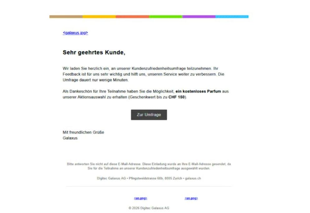 Questa e-mail ha lo scopo di attirare le vittime.
