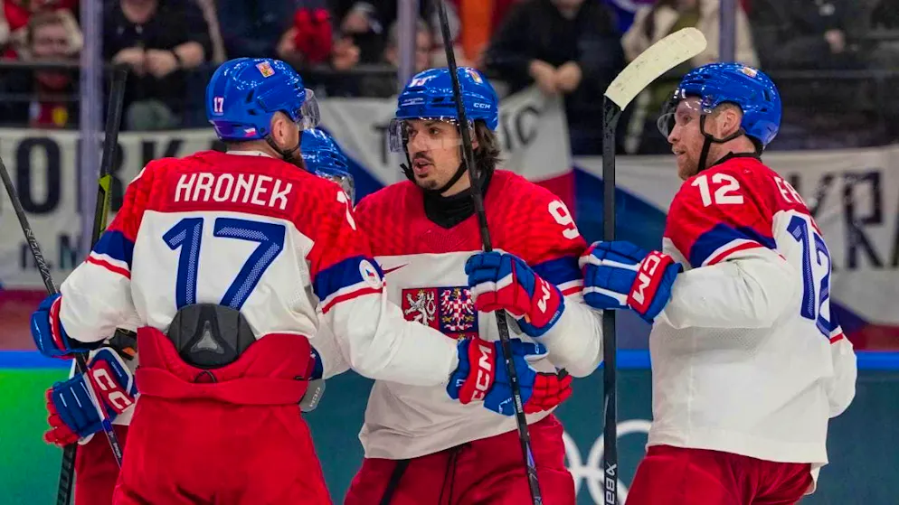Matej Stranksy scored the decisive 4:3 for the Czech Republic against France while short-handed