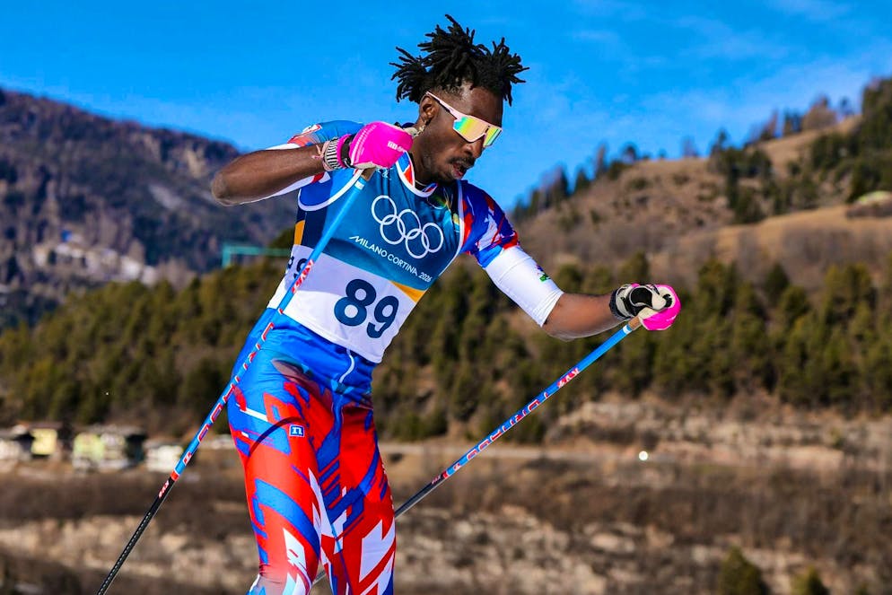 The best pictures of the 2026 Olympic Games in Milano Cortina. Cross-country skier Stevenson Savart from Haiti finishes 79th over 10 km - leaving 34 runners behind him.