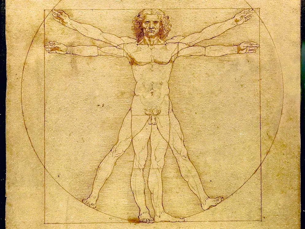 Il disegno dell'Uomo vitruviano di Leonardo Da Vinci è considerato una delle sue opere più famose. È stato utilizzato anche per il trailer olimpico della Rai, ma solo in una forma censurata.