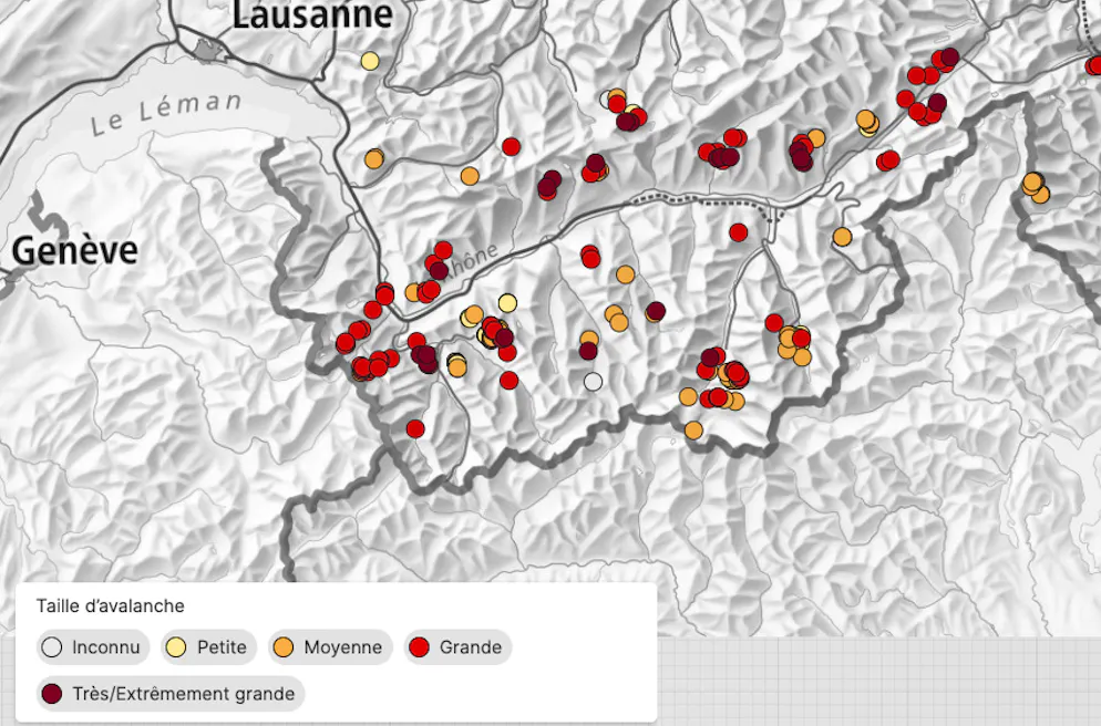 Ces dernières 24 à 36 heures, de nombreuses et grosses avalanches ont déjà été observées dans les Alpes.