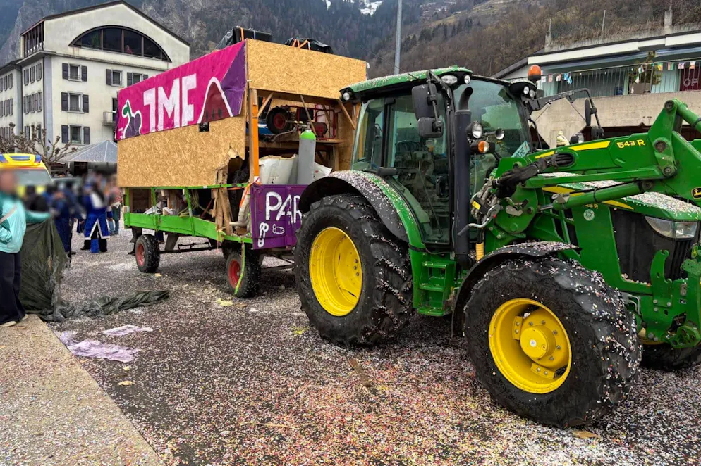 Il carro su cui è avvenuta l'esplosione