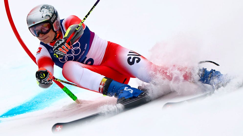 Half-time in the Olympic giant. Pinheiro Braathen drives away from everyone - Odermatt, Meillard and Tumler first in pursuit