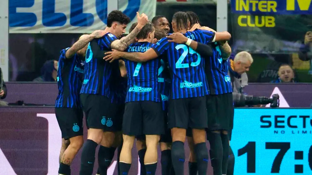 Inter Milan celebrate a significant victory