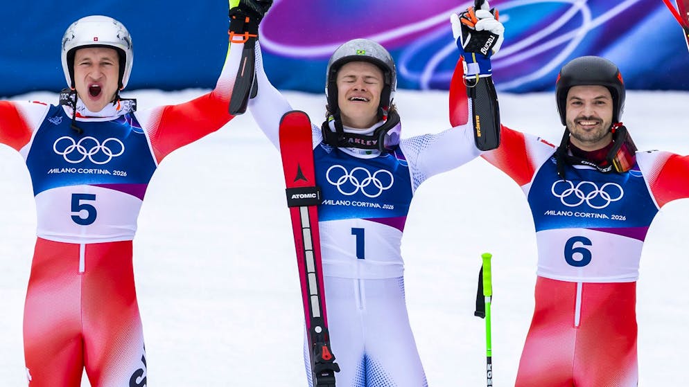Tumler undankbarer Vierter. Odermatt und Meillard holen im Riesen Silber und Bronze – Pinheiro Braathen ist Olympiasieger
