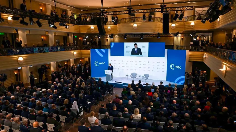 US Secretary of State Marco Rubio speaks at the Munich Security Conference. Photo: Sven Hoppe/dpa
