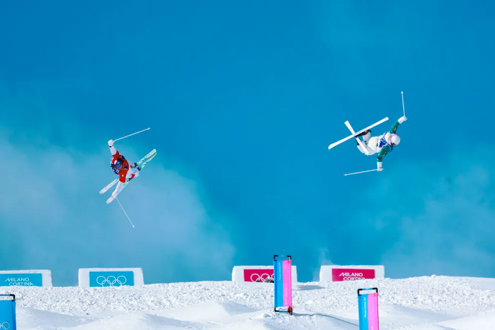 Olimpiadi 2026. Benjamin Cavet e George Murphy nel Dual Moguls.