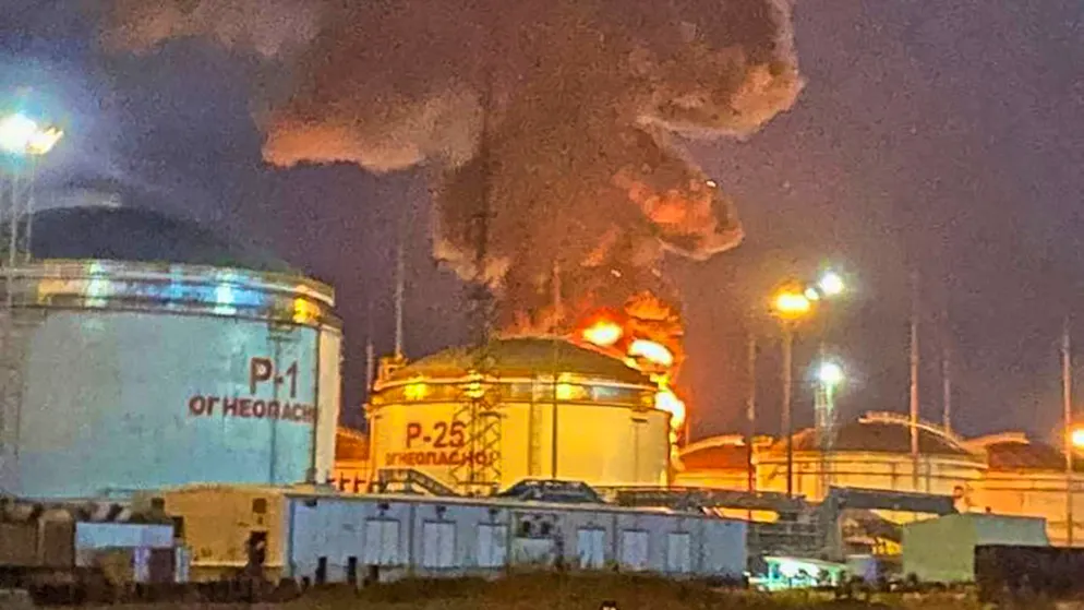 L'armée ukrainienne a revendiqué l'attaque du terminal pétrolier russe de Tamanneftegaz, à proximité du village de Volna dans la région de Krasnodar. "L'attaque (...) a été confirmée. Un incendie a été rapporté sur les lieux", a-t-elle indiqué dimanche.