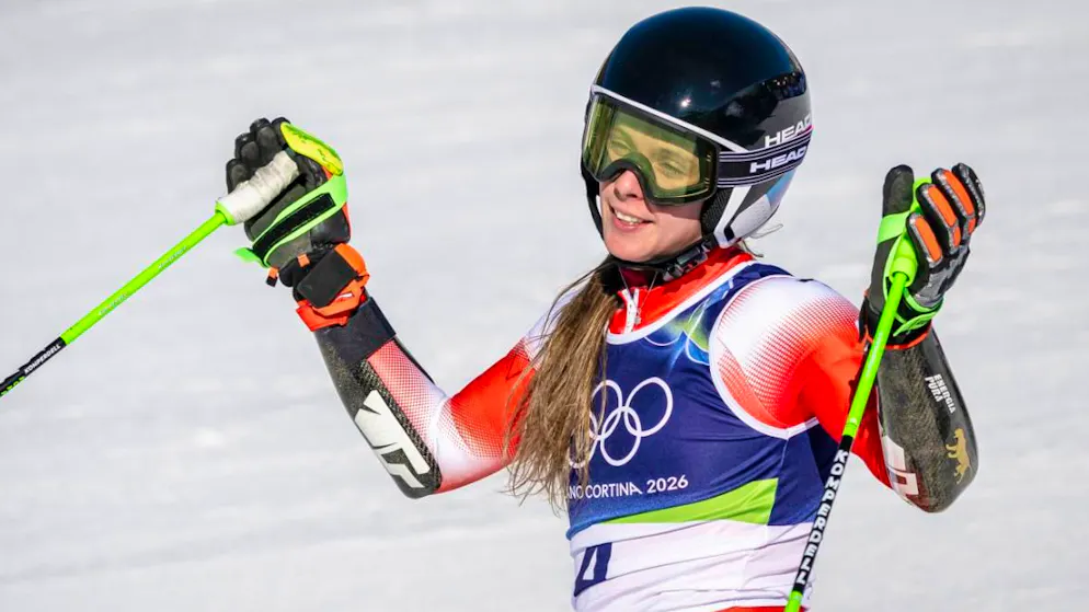 Keine Medaille im Riesenslalom für Camille Rast.