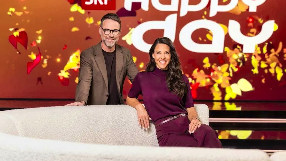 "Happy Day" with Nik Hartmann and Kiki Maeder may not be the loudest TV show on SRF. But one that always comes across as honest.