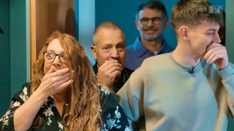 A classic "Happy Day" scene: Tamara (left) and her family remodeling.