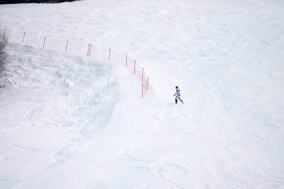 Das Drama um McGrath im Olympia-Slalom in Bildern.. Ein Bild sagt mehr als Tausend Worte: Atle Lie McGrath allein auf weiter Flur. 