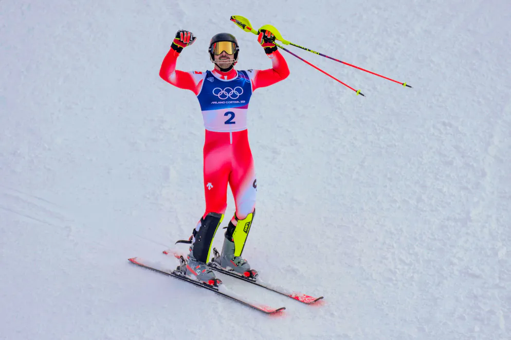 Seconda settimana delle Olimpiadi di Milano-Cortina. Loic Meillard gioisce per la sua medaglia d'oro nello slalom!