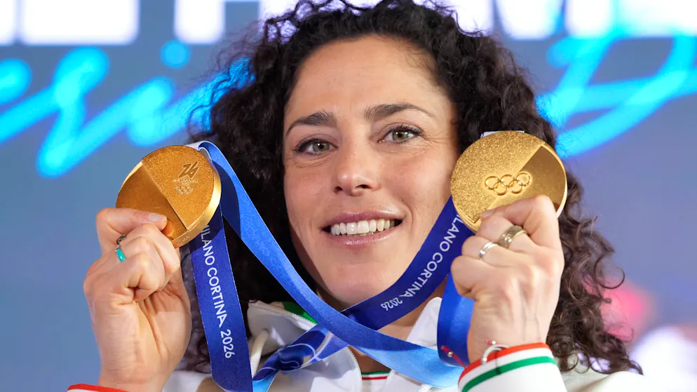 Federica Brignone strahlt mit gleich zwei Goldmedaillen.