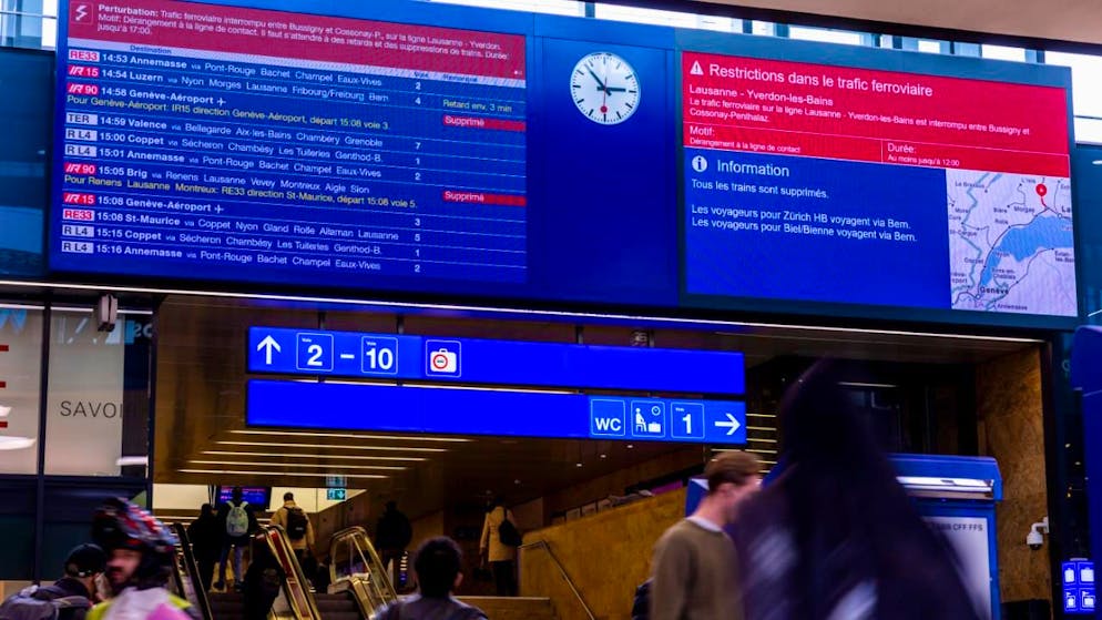 Canton Vaud. Traffico ferroviario fortemente perturbato tra Losanna e Renens
