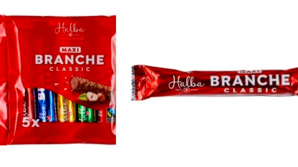 The products affected by the recall are "Halba Maxi Branche Classic" in the 45-gram pack and in the 5x45-gram multipack.