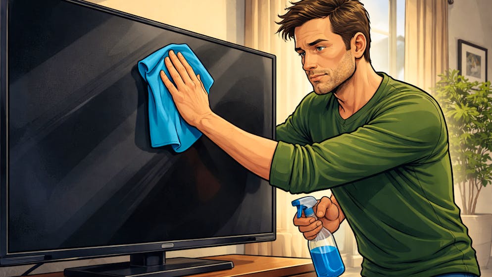 Staub-Gefahr. Mach bloss nicht diese Fehler beim TV-Putzen