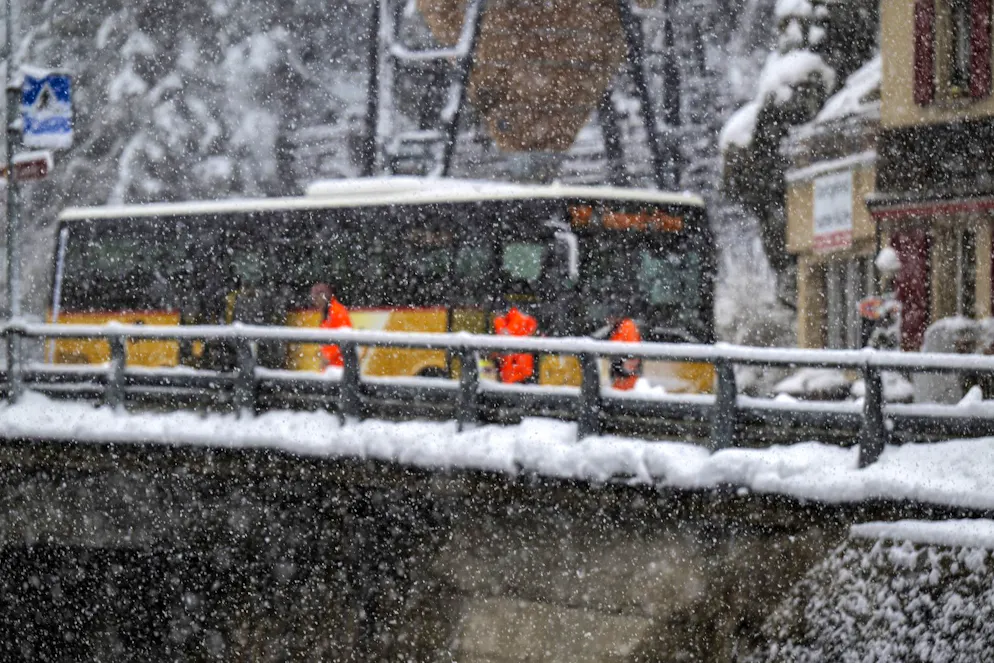 Zugentgleisung Goppenstein. Die Bahnstrecke ist aktuell unterbrochen. 
