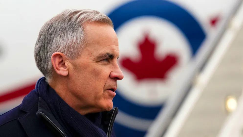 Mark Carney am 19. Januar auf dem Zürcher Flughafen, bevor er zum WEF weiterreist.