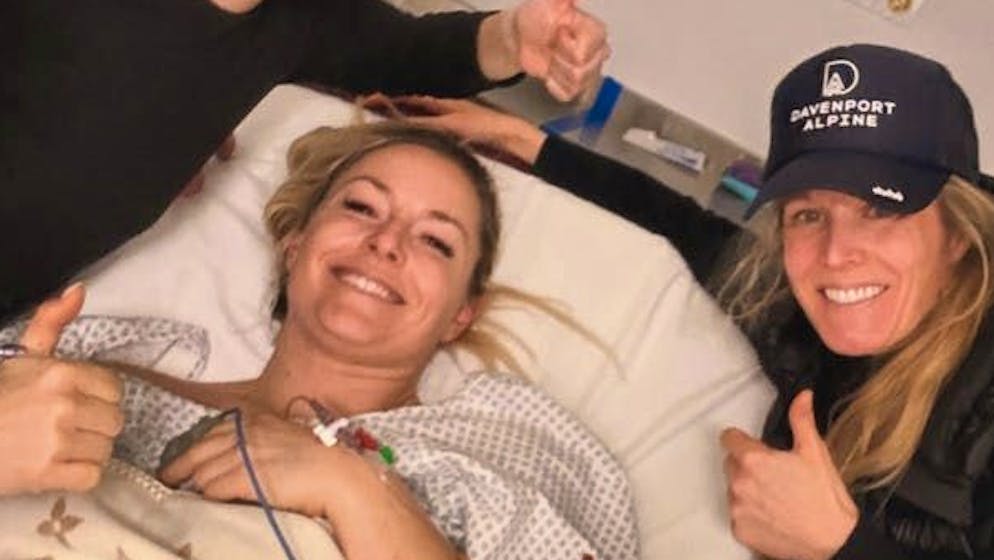 Arrivata negli Stati Uniti. Lindsey Vonn: «Immobile una settimana in un letto d'ospedale, non mi reggo in piedi»
