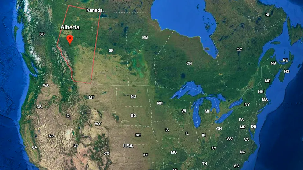 La situazione nella provincia canadese dell'Alberta.