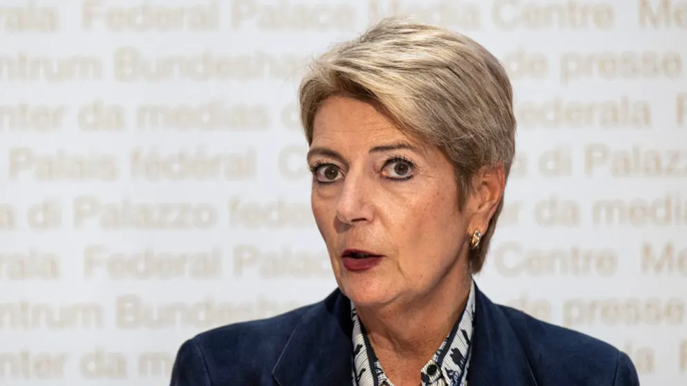 La ministra delle finanze Karin Keller-Sutter (foto d'archivio)