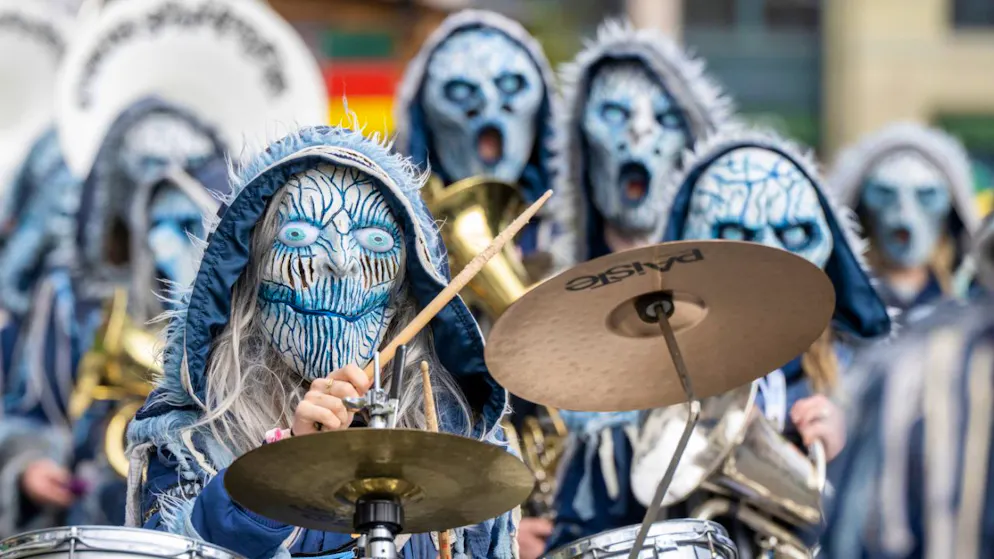 Quest'anno il carnevale lucernese è stato contraddistinto da giornate grigie e piovose. (Foto archivio)