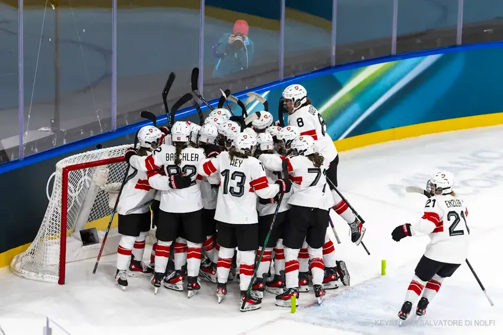Seconda settimana delle Olimpiadi di Milano-Cortina. La Nazionale svizzera di hockey