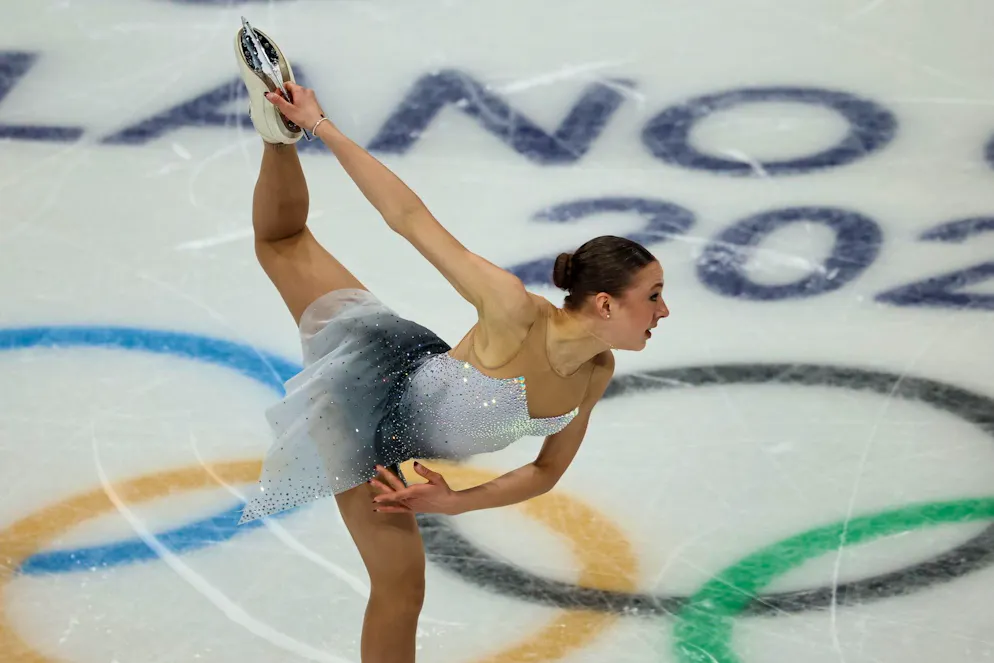 Livia Kaiser durante la sua performance.