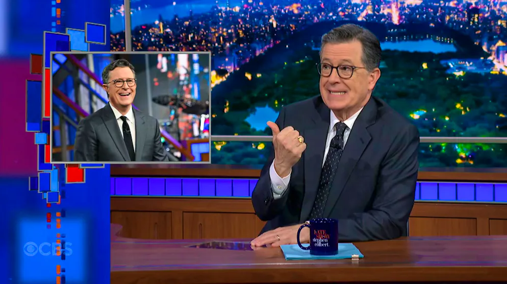 Stephen Colbert è diventato lui stesso la notizia dopo lo scandalo. «Qualcuno mi trovi un lavoro», scherza su sé stesso.