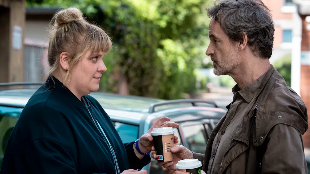 So komplex war Stefanie Reinspergers Abschied vom Dortmunder «Tatort». Rosa Herzog (Stefanie Reinsperger) und Peter Faber (Jörg Hartmann) müssen im «Tatort: Schmerz» aus Dortmund Abschied voneinander nehmen.