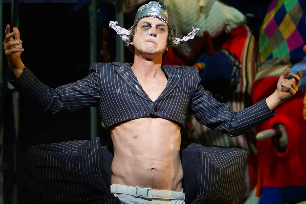 Actor Lars Eidinger at the photo rehearsal for "Peer Gynt" at the Berlin Schaubühne in February 2020 (archive image)
